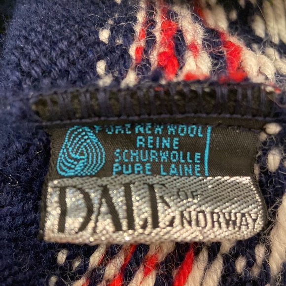 Vtg Dale Of Norway Fair Isle Knit Wool Pompom Hat - Picture 4 of 5